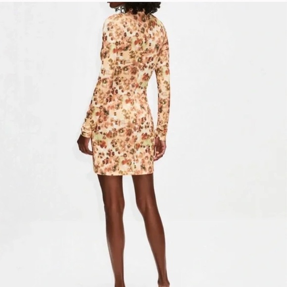 NEW Nanushka Cathleen Watercolor Mini Dress Size S 🌼 - Picture 5 of 11